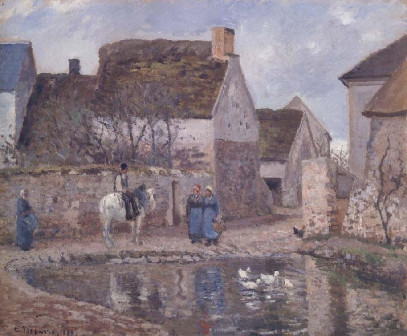 Camille Pissarro The pond at Ennery France oil painting art